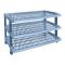 Lion Star Maxi Plastic Shoes Rack, 3 Stacks, Blue, A-53