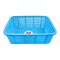 Lion Star Square Basket, Medium, Blue, 15x11.5x5 Inches, BW-27