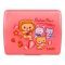 Lion Star Plastic Snap Lunch Box, 6.3in (H) x 4.7in (W) x 2.4in (D), Pink, SB-32