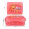 Lion Star Plastic Snap Lunch Box, 6.3in (H) x 4.7in (W) x 2.4in (D), Pink, SB-32