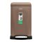 Home Fresh Step Trash Bin, 20 Liters, Square, Brown, HF-0023