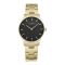 Obaku Women's Denmark Fawn Gold Bracelet & Black Dial Analog Watch, V247LXGBSG