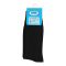 Knit Line Cotton Comfort Uniform Socks, Black