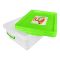 Lion Star Plastic BPA-Free No.30 Clear Box With Chrome Handle, Green, FX-5