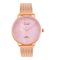 Omax Women Watch PMM01RP8O, Rose Gold Chain & Baby Pink Dial