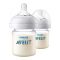 Avent Natural Wide Neck Feeding Bottles, 2-Pack, 0m+, 125ml SCF-472/27