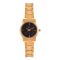 Omax Women Watch ASL002Q002, Golden Bracelet & Black Dial