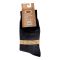 Knit Line Mens Organic Cotton Jakard Lycra Socks, JC-Navy Blue