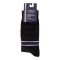 Knit Line Mens Lycra Comfort Cotton Socks, Black