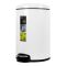 EKO Maggey Step Dustbin, 12 Liters, White, EK9213-12L 