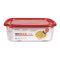 Appollo Crisper Microwave Food Container, 3-Piece Set, Small, Red