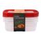 Appollo Crisper Microwave Food Container, 3-Piece Set, Small, Red