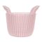 Appollo Grace Basket 3, 9x7x5.5 Inches, Peach