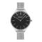 Obaku Women's Silver Round Dial & Bracelet Analog Watch, V257LHCNMC