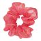 Sandeela Organza Gold Lines Classic Scrunchies, Pink, 03-1045