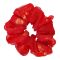 Sandeela Organza Sequins Inside Classic Scrunchies, Red, 03-1073