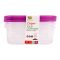 Appollo Crisper Food Container 3's Set, Purple, 4 Liters