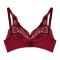 IFG Blossom Lace Bra, Maroon, 002