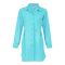 Basix Women's Cotton Button Shirt Satin Turquoise, WS-555