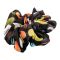 Sandeela Silky Classic Scrunchies, Black & Multi Polka, 03-02-2096, 2-Pack