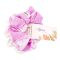 Sandeela Combo Classic Scrunchies, Lilac & White, 03-08-2099, 2-Pack