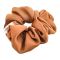 Sandeela Silky Classic Scrunchies, Printed Beige/Green/Beige, 03-02-3001, 3-Pack