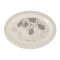 Sky Melamine Leaf-Print Rice Dish, Grey, Elegant Tableware, Durable Design