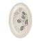 Sky Melamine Leaf-Print Rice Dish, Small, Grey, Elegant Tableware, Durable Design