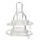 Farlin Crystal Clear Anti-Colic Wide Neck Silicone Nipple Set, 3m+ 2-Pack, AC-22005-M