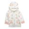 The Nest Autumn Forest Long Sleeve Hoodie Kangro Pocket Jacket, White