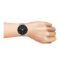 Obaku Men's Denmark Black Round Dial & Background With Silver Bracelet Analog Watch, V270GDABMC