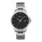 Obaku Women's Chrome Round Dial & Bracelet With Black Background Analog Watch, V272LDTBST