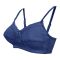 BLS Colette Wireless and Non-Padded Cotton Bra, Navy, Blue BLSD01