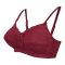 BLS Colette Wireless and Non-Padded Cotton Bra, Burgundy, BLSD01