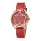 Obaku Women's Designed Oval Dial With Red Strap Analog Watch, S734LXVRVR