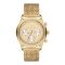 Omax Men's Yellow Gold Round Dial With Bracelet Chronograph Watch, VC01G31Y