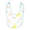 The Nest Single-Jersey Little Dino Boss Bib, 3-Pack, White / Blue Glow / Lunar Rock, One Size, 6583