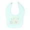 The Nest Single-Jersey Little Dino Boss Bib, 3-Pack, White / Blue Glow / Lunar Rock, One Size, 6583