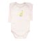 The Nest Interlock Little Dino Boss Long Sleeve, Bodysuit White, 6481