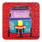 Star Shine Truck Art, Rickshaw 01 (Pink) 3x3 Inch Fridge Magnet, MG10