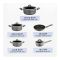 Royalford Granite Series Cookware Set, 9-Pack, RF9555