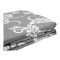 Sanaulla Fantasy Double Cotton Bed Sheet, For King Bed, Floral Grey & White