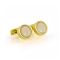 V-C Cufflinks For Men, Golden, C-14