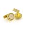 V-C Cufflinks For Men, Golden, C-14