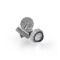 M-B Cufflinks For Men, Silver, C-19