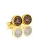 RD Cufflinks For Men, Golden, C-26