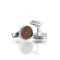 RD Cufflinks For Men, Silver, C-26