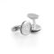 RD Cufflinks For Men, Silver, C-43