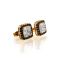 Cufflinks For Men, Rose Gold, CZ-2