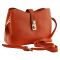 D-J Shoulder Bag, Orange, 6907-1